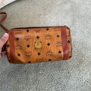 SOLD MCM BARREL CROSSBODY